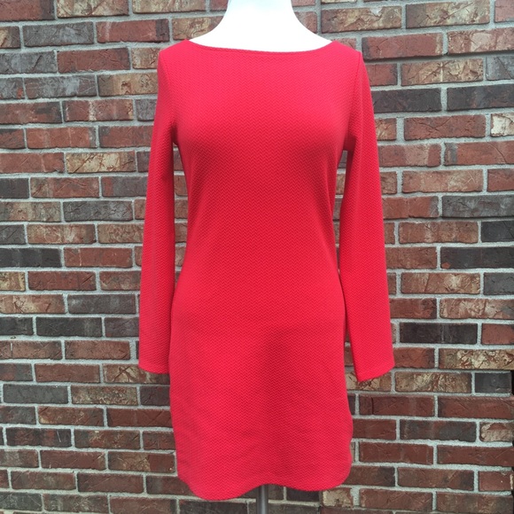 Divided Dresses & Skirts - Divided by H & M  red textured long sleeve poly